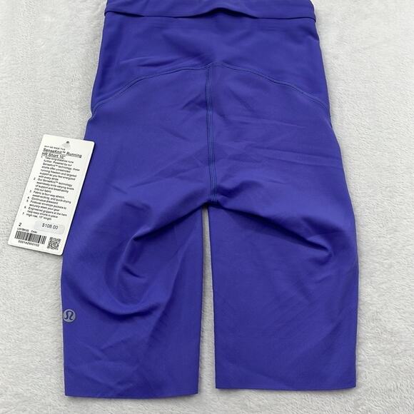 NWT Lululemon SenseKnit Running HR Short 10” Chai Purple Womens‎ 2